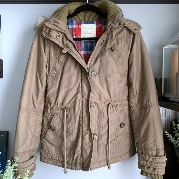 ❤️Sale❤️ American Eagle Outfitters Utility Anorak Coat (Green) S - Picture 2 of 10